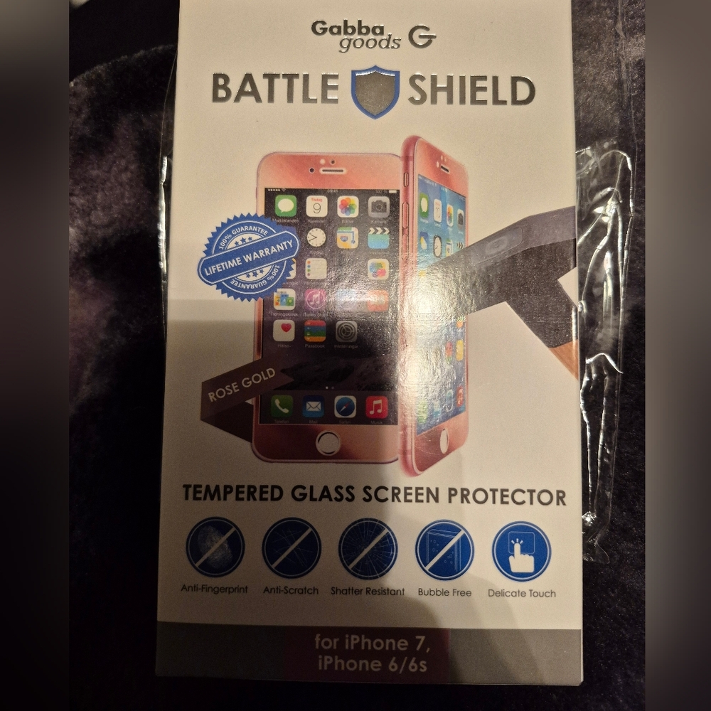 Rose Gold Tempered Glass Screen Protector for iPhone 7/6s